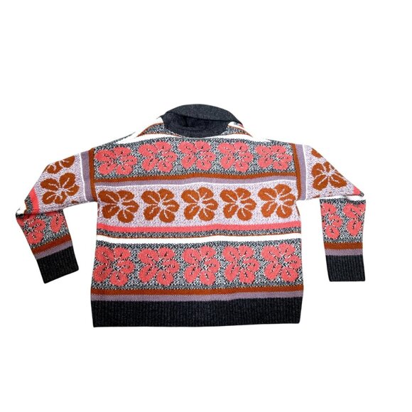 Faherty Topanga Women Floral Cardigan Sweater S Merino Wool & Cashmere NWT - Picture 2 of 6